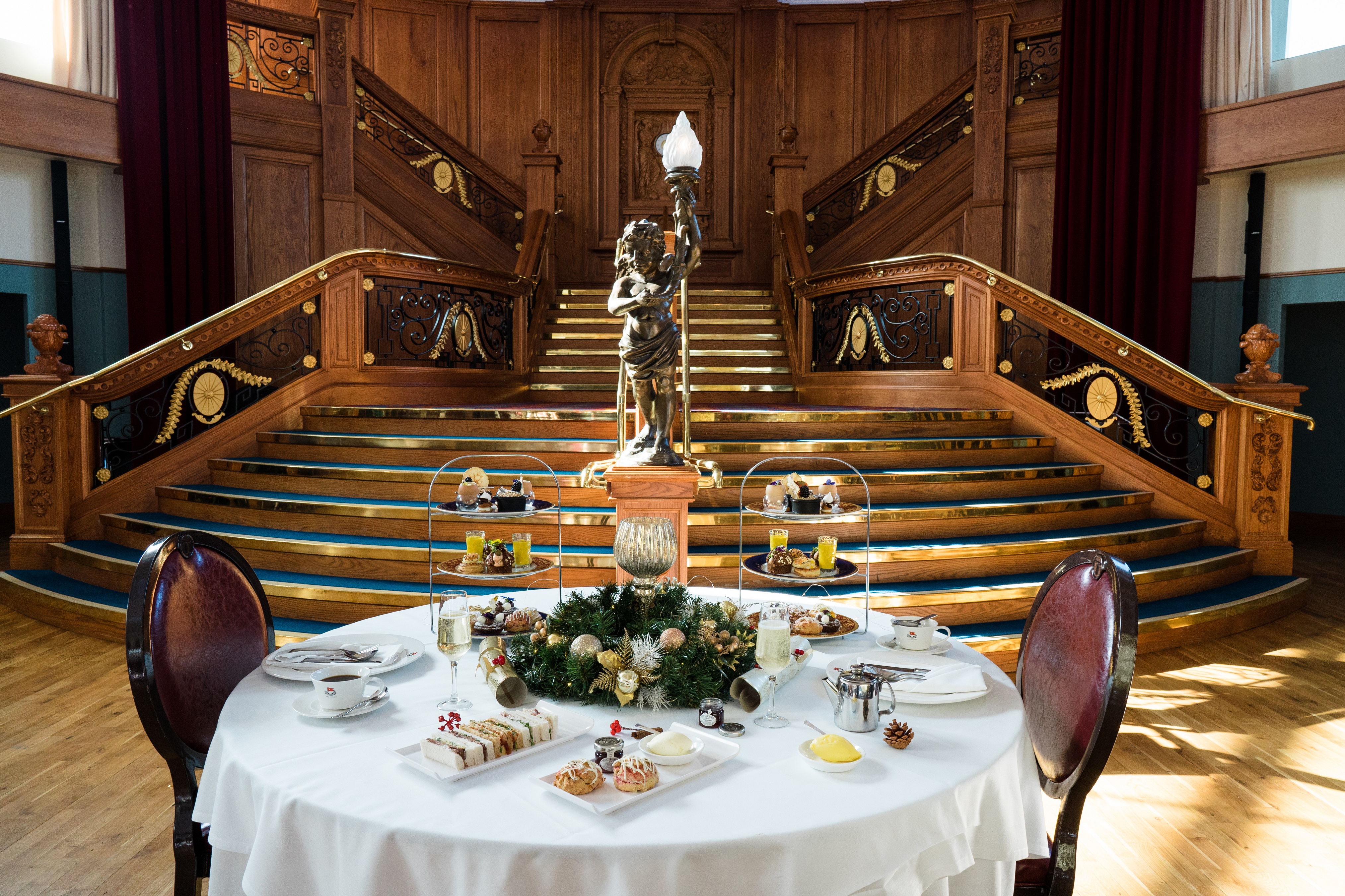Festive Afternoon Tea Staircase