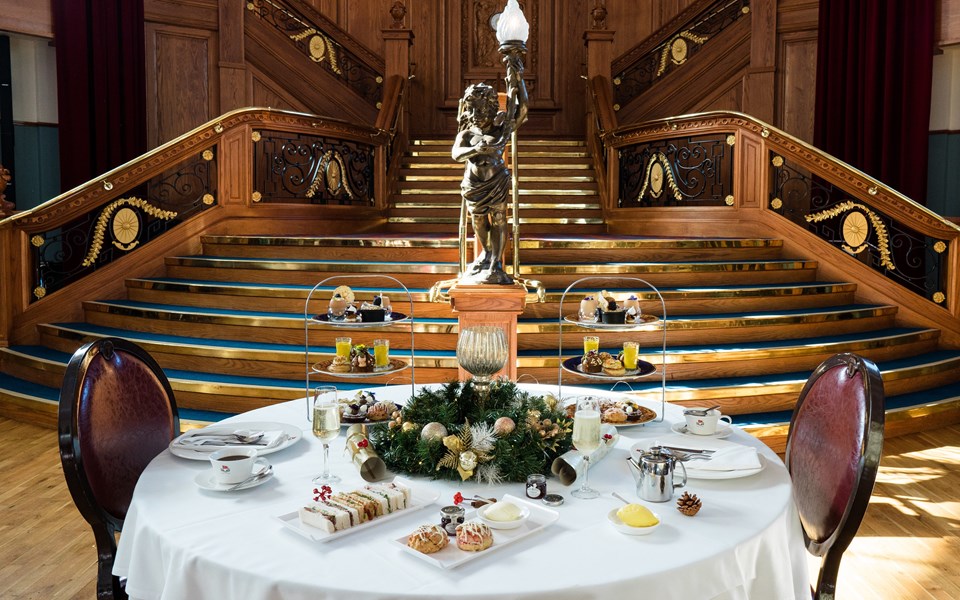 Festive Afternoon Tea Staircase