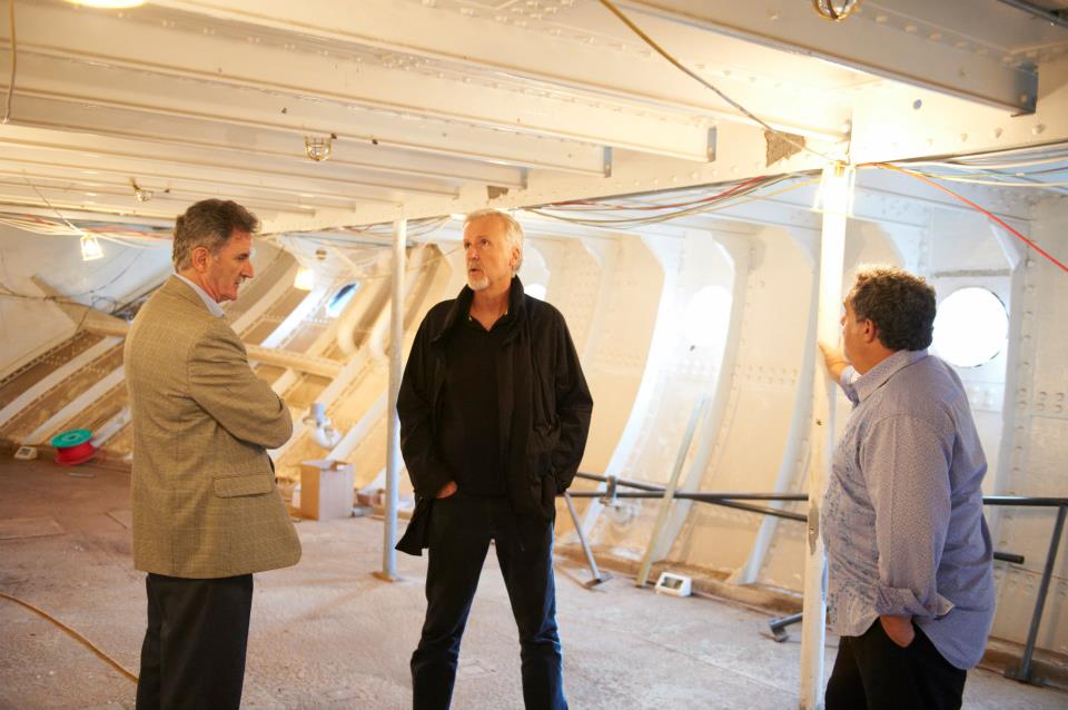 James Cameron And Jon Landau Below Deck On SS Nomadic