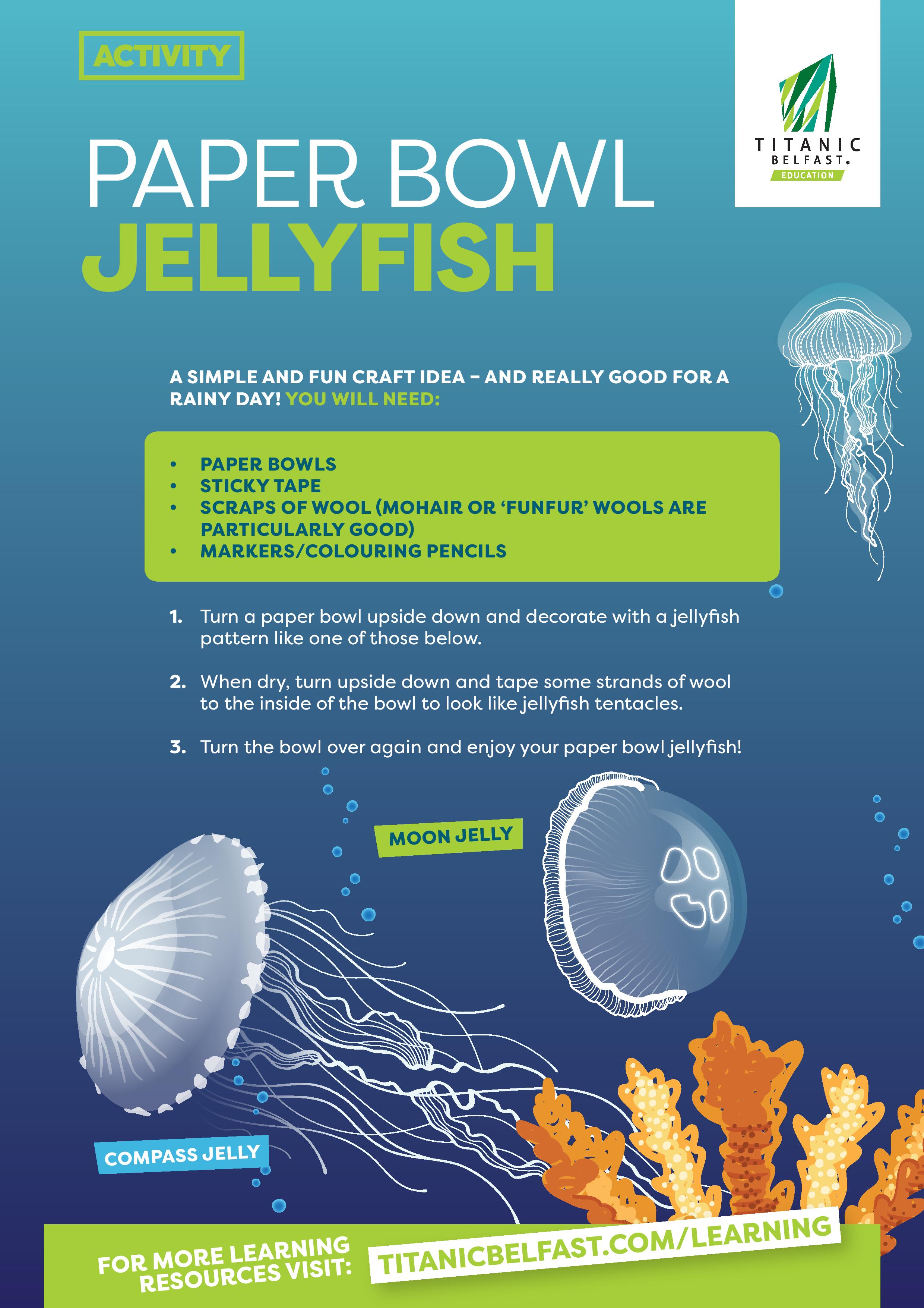 Titanic Belfast Paper Bowl Jellyfish